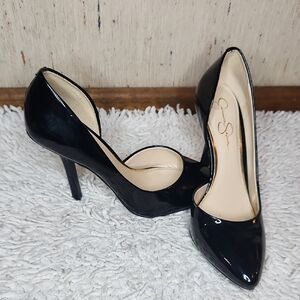 Jessica Simpson Black Patent Leather Heels